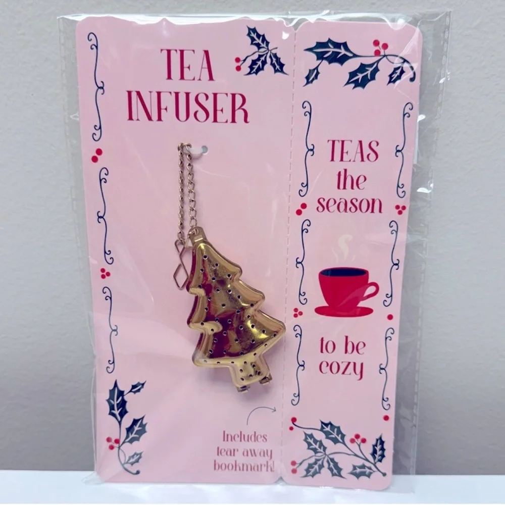 3 for $15 SALE Target Bullseye Set of 4 Holiday Mini Spoons and Tree Tea Infuser